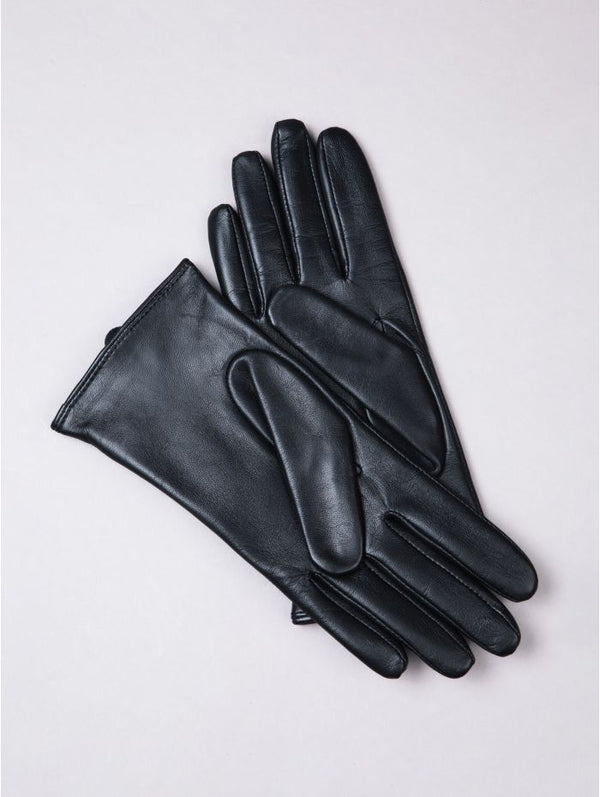Paige Black Leather Gloves