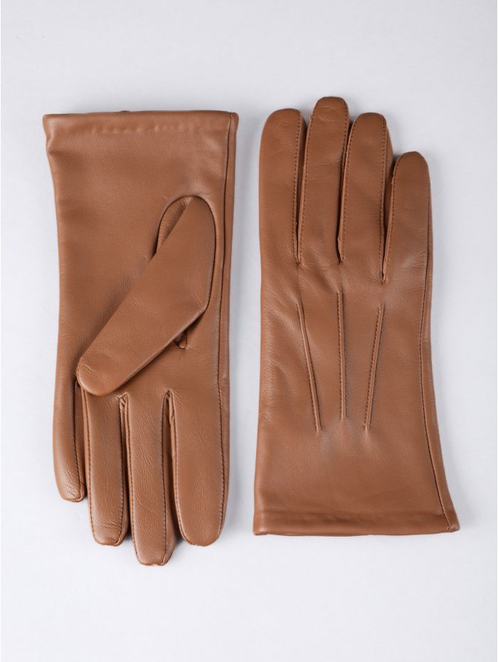 Becky cork leather gloves, front view — OX & ARMOR