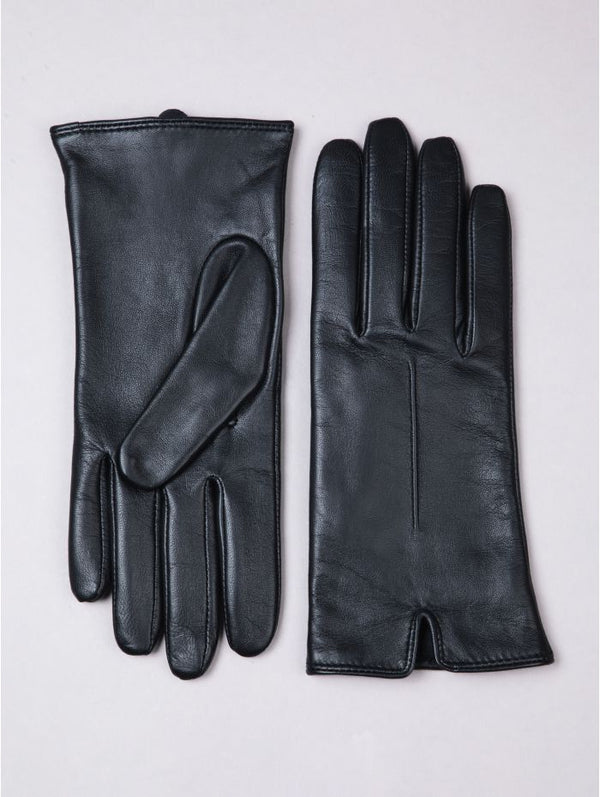 Paige Black Leather Gloves