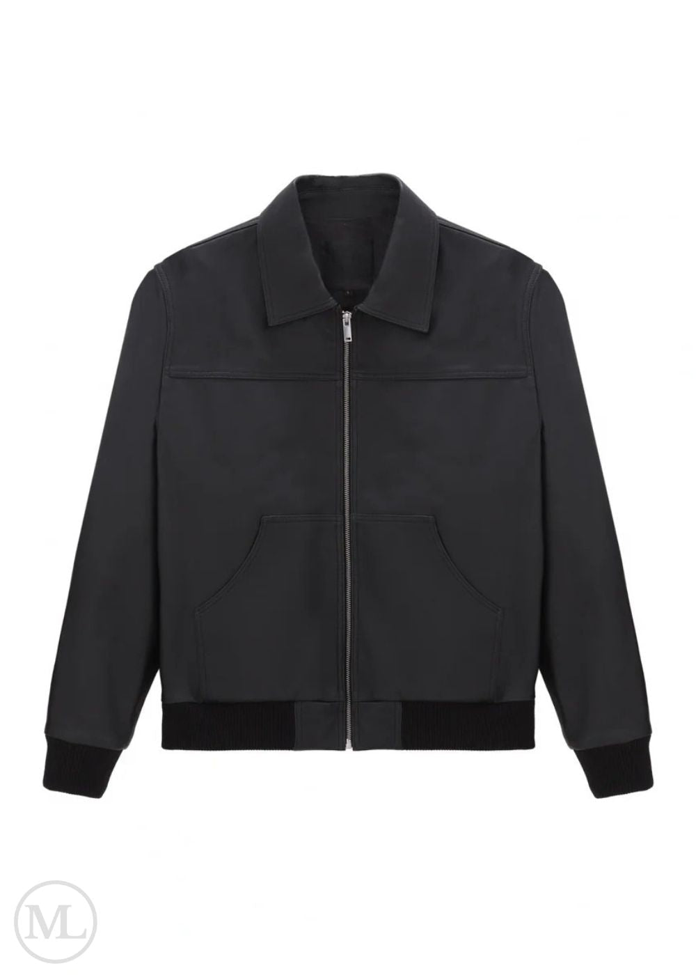 Rourke black leather bomber jacket — OX & ARMOUR