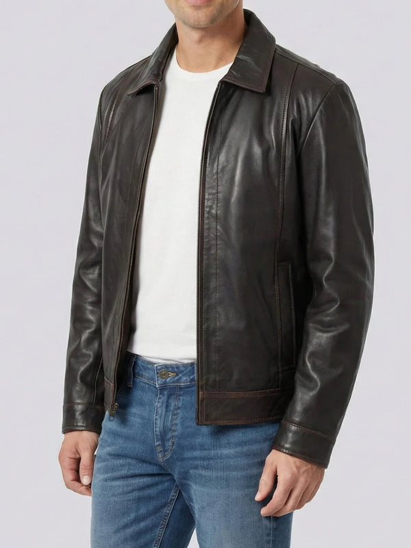 Sawyer Brown Leather Jacket